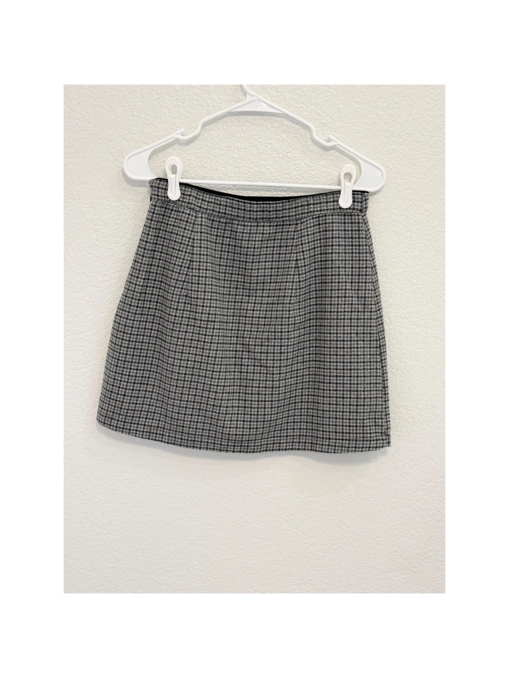 Abercrombie & Fitch Gray Wool Blend Lined Mini Skirt XS - Picture 2 of 9